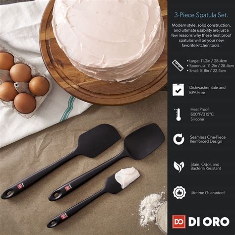 di oro spatula|di oro living seamless silicone spatula.